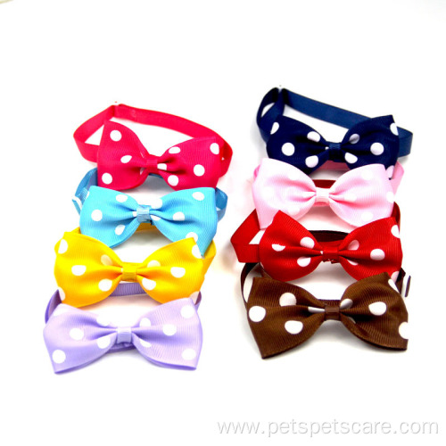 Multicolor pet accessories dot pet tie adjustable supply